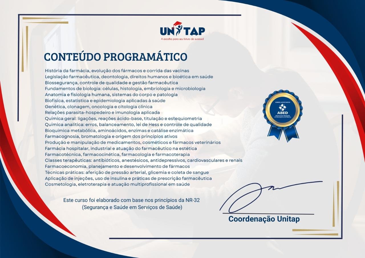 Verso do Certificado Unitap